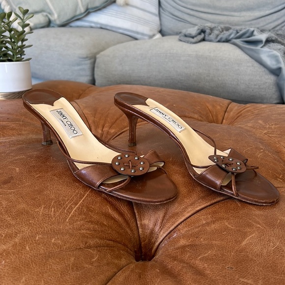 Jimmy Choo Studded Kitten Heels - Picture 1 of 6